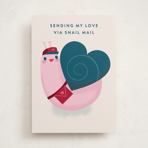 This is a parchment tbd with standard by Lori Wemple called snail mail printing on signature in greeting cards