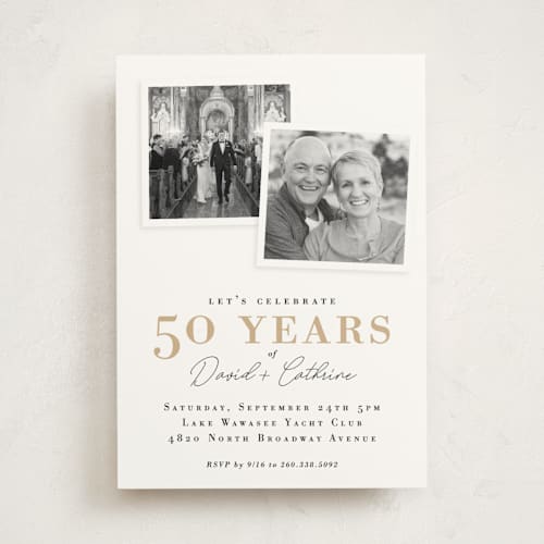 This is a pearl party invitations with standard by Jessie Steury called snapshots printing on signature in standard