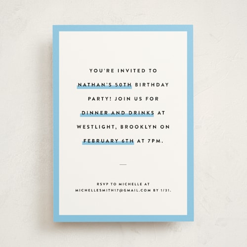 This is a pool party invitations with standard by Adelyn T. called highlighter printing on signature in standard