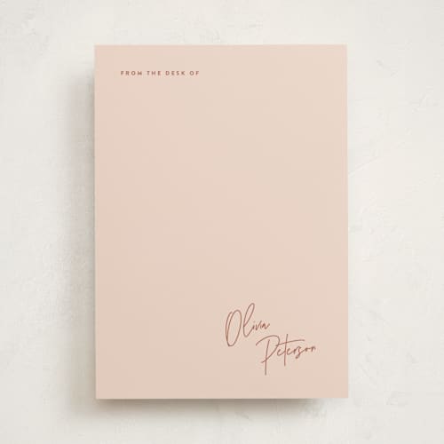 This is a creamsicle personalized stationery thank you cards with standard by JoAnn Jinks called signed printing on signature in 5x7