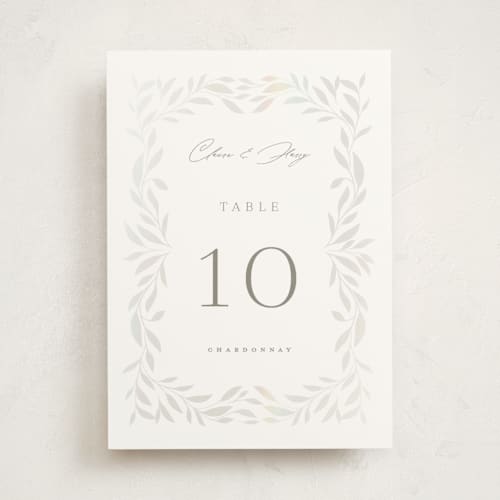 This is a cloud table numbers with gloss press by Ana Sharpe called clarity printing on signature in standard