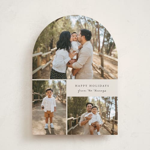 This is a cookie dough photo christmas cards with standard by Brianne Larsen called modern simple printing on recycled smooth signature in standard