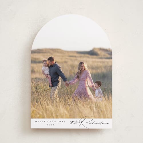 This is a snow photo christmas cards with standard by Nicoletta Savod called elegance printing on recycled smooth signature in standard