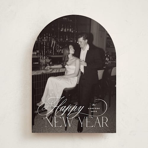 This is a snow holiday photo cards with standard by Design Lotus called holiday in type printing on recycled smooth signature in standard