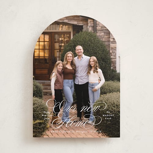 This is a snow holiday photo cards with standard by Blustery August called abode printing on recycled smooth signature in standard