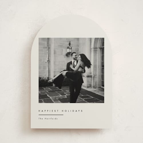 This is a latte holiday photo cards with standard by Carolyn Nicks called hartford printing on recycled smooth signature in standard