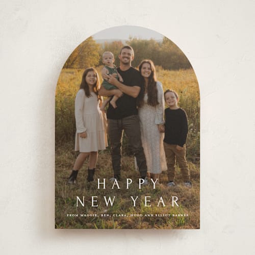 This is a snow holiday photo cards with standard by Amy Kross called vast printing on recycled smooth signature in standard