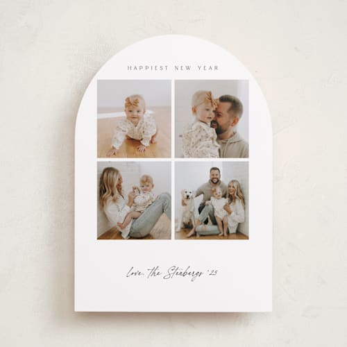 This is a snow holiday photo cards with standard by Pippa Shaw called four printing on recycled smooth signature in standard