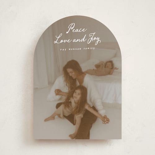 This is a icicle holiday photo cards with standard by Hooray Creative called very merry christmas printing on recycled smooth signature in standard