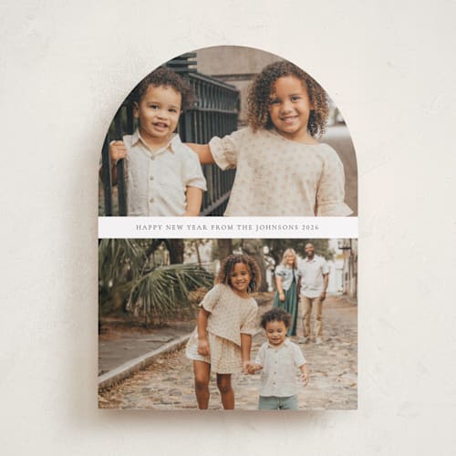 This is a cloud holiday photo cards with standard by Nicole Walsh called deux printing on recycled smooth signature in standard