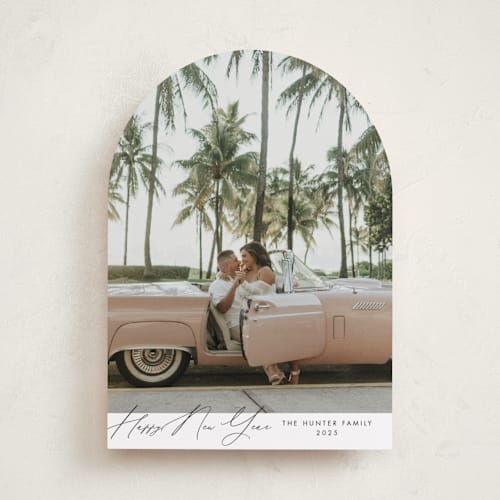 This is a snow holiday photo cards with standard by Nicoletta Savod called glamour printing on recycled smooth signature in standard