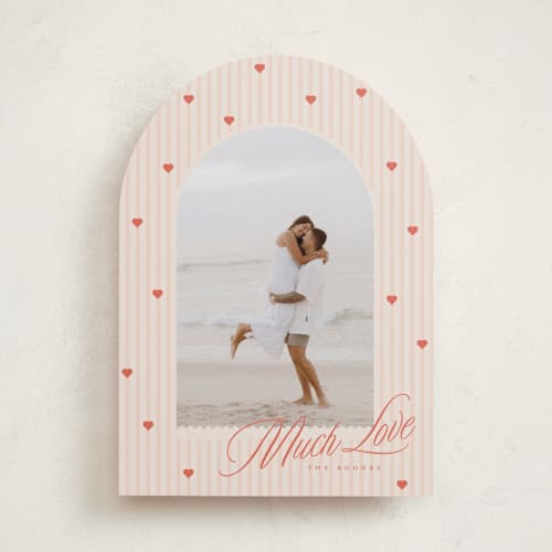 This is a crimson valentines day with standard by Vera Lim called much hearts printing on recycled smooth signature in standard