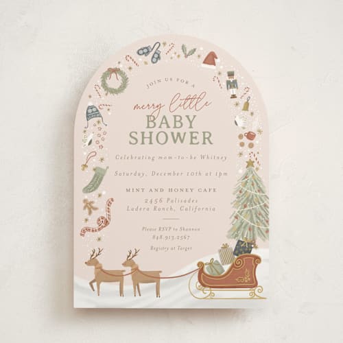 This is a gumdrop baby shower invitations with standard by Joanna Griffin called my favorite things printing on signature in standard