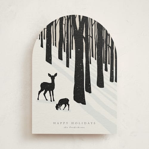 This is a coal non photo holiday cards with standard by itsjensworld called all is calm printing on signature in standard