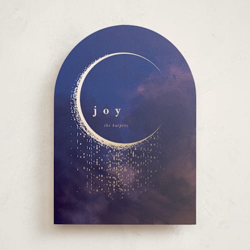 This is a cobalt met with foil pressed by Lori Wemple called moon printing on signature in standard