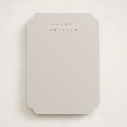 This is a dune personalized stationery thank you cards with standard by Sara Hicks Malone called the edit printing on signature in 5x7