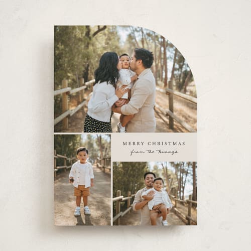 This is a cookie dough photo christmas cards with standard by Brianne Larsen called modern simple printing on recycled smooth signature in standard