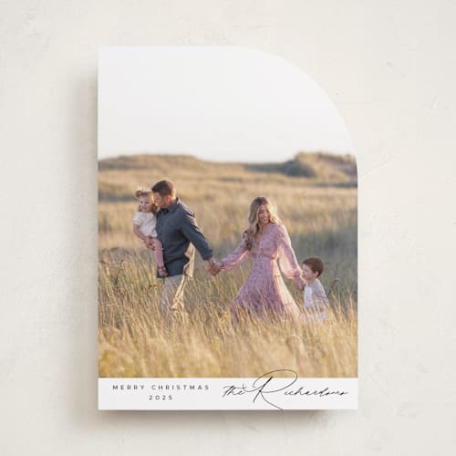 This is a snow photo christmas cards with standard by Nicoletta Savod called elegance printing on recycled smooth signature in standard