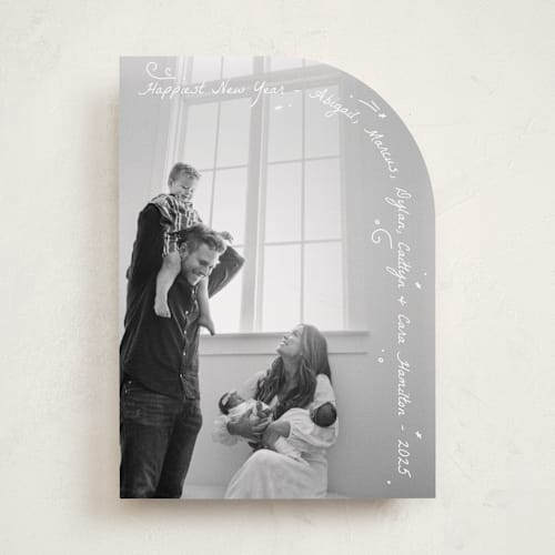 This is a frost photo christmas cards with standard by letterfix called merry bunch printing on recycled smooth signature in standard