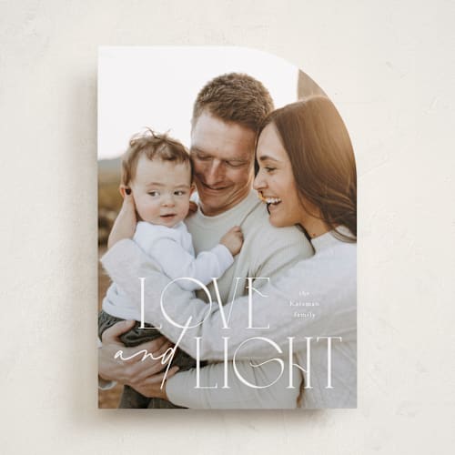 This is a starlight hanukkah cards with standard by Benita Crandall called love and  light printing on recycled smooth signature in standard