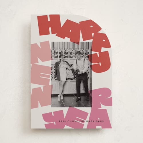 This is a gumdrop new year photo cards with standard by Lori Wemple called fun new year printing on recycled smooth signature in standard