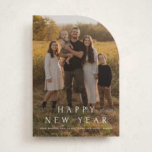 This is a snow holiday photo cards with standard by Amy Kross called vast printing on recycled smooth signature in standard