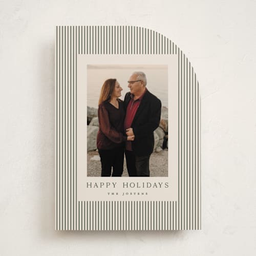This is a balsam holiday photo cards with standard by Kristie Kern called the prep printing on recycled smooth signature in standard