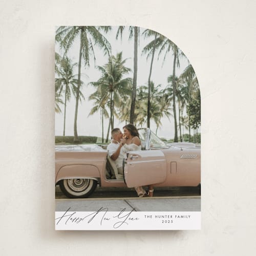 This is a snow holiday photo cards with standard by Nicoletta Savod called glamour printing on recycled smooth signature in standard