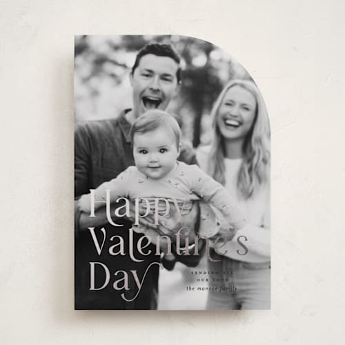 This is a twilight foil stamped valentine cards with foil pressed by Pixel and Hank called valentine stack printing on recycled smooth signature in standard
