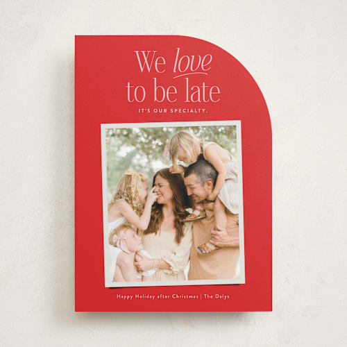 This is a apple valentines day with standard by Jackie Crawford called love to be late printing on recycled smooth signature in standard