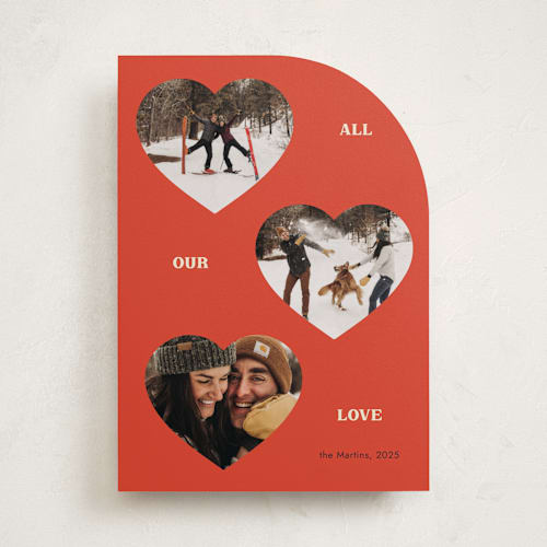 This is a cherry valentines day with standard by Ani Somi called threehearts printing on recycled smooth signature in standard