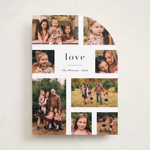 This is a snow valentines day with standard by Jennifer Wick called editorial printing on recycled smooth signature in standard