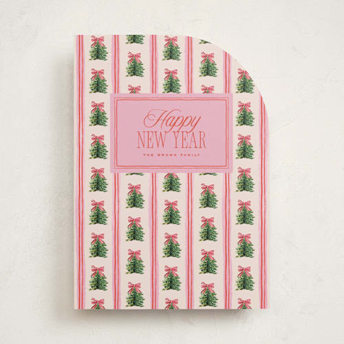 This is a strawberry non photo holiday cards with standard by Claudia Orengo called preppy memories printing on signature in standard