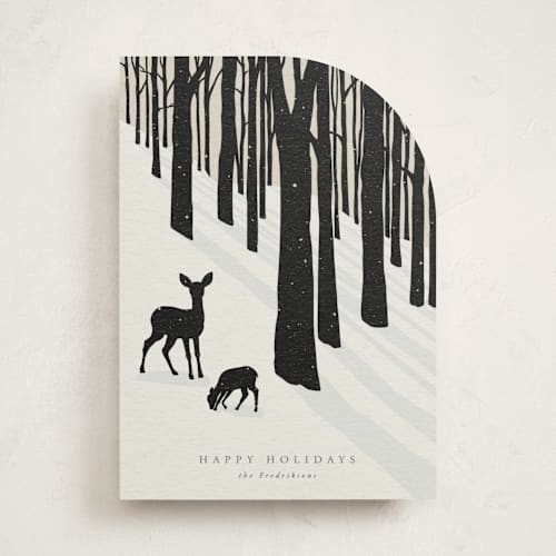 This is a coal non photo holiday cards with standard by itsjensworld called all is calm printing on signature in standard