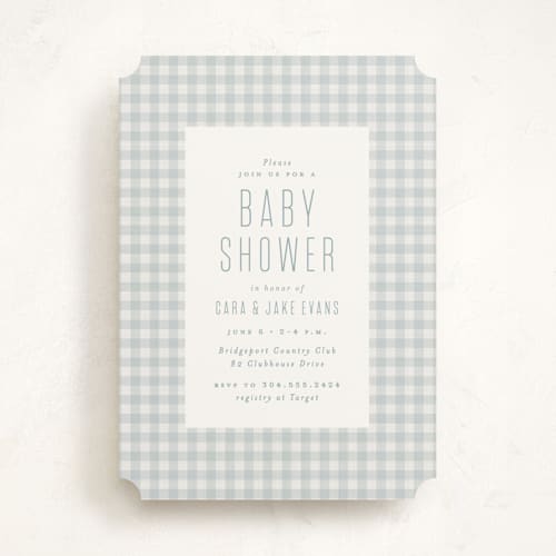 This is a sky baby shower invitations with standard by Lea Delaveris called charming printing on signature in standard