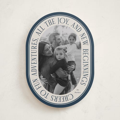 This is a night photo christmas cards with standard by Brianne Larsen called come adore printing on recycled smooth signature in standard