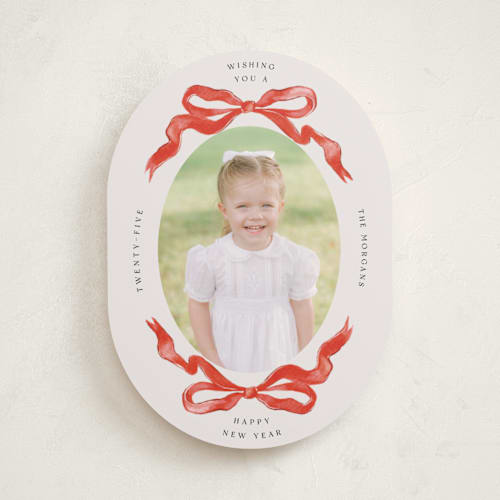 This is a candy photo christmas cards with standard by Pati Cascino called gibson printing on recycled smooth signature in standard