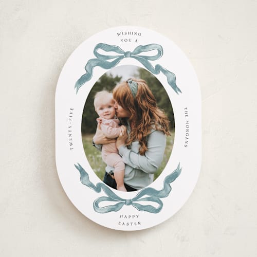 This is a snow easter photo cards with standard by Pati Cascino called gibson printing on recycled smooth signature in standard