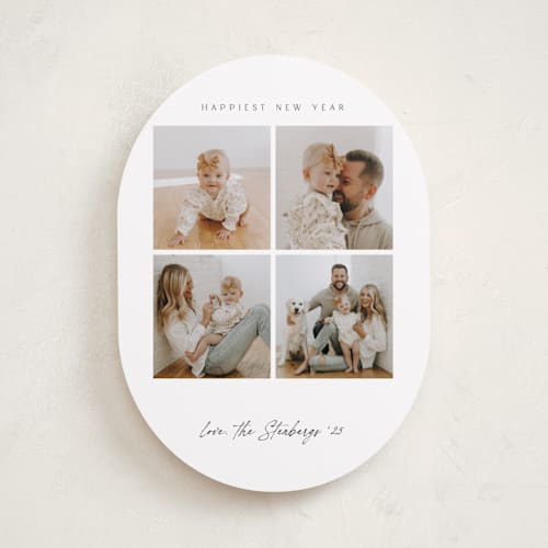 This is a snow holiday photo cards with standard by Pippa Shaw called four printing on recycled smooth signature in standard
