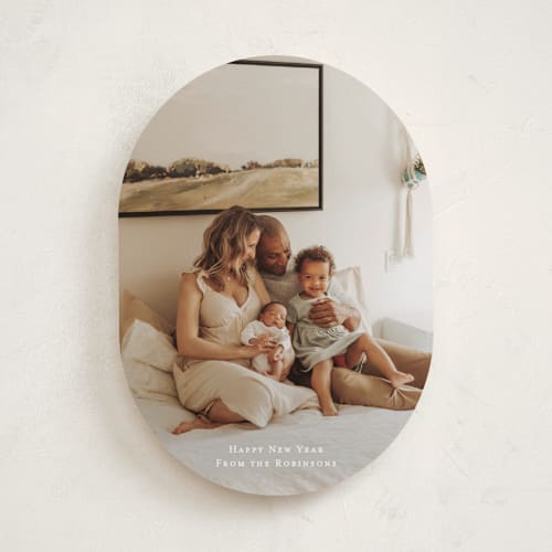 This is a snow holiday photo cards with standard by Ani Somi called minima printing on recycled smooth signature in standard