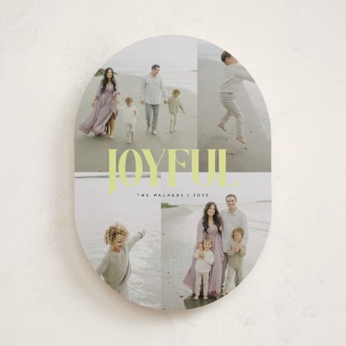 This is a citron holiday photo cards with standard by Morgan Kendall called cover printing on recycled smooth signature in standard