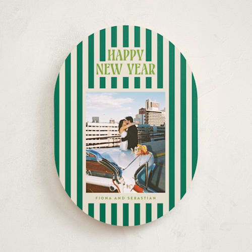 This is a balsam holiday photo cards with standard by Ekko Studio called bold & bright printing on recycled smooth signature in standard