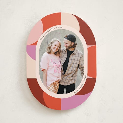 This is a berry valentines day with standard by Morgan Kendall called half moon printing on recycled smooth signature in standard