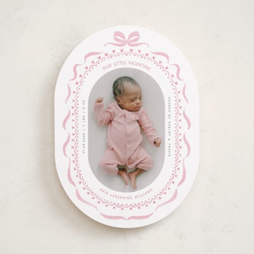 This is a ballet slipper valentines day with standard by Paula Pecevich called delicate ribbon printing on recycled smooth signature in standard