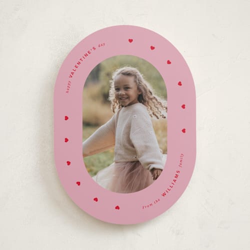 This is a rose valentines day with standard by Kristin Oliversen called oval valentine printing on recycled smooth signature in standard