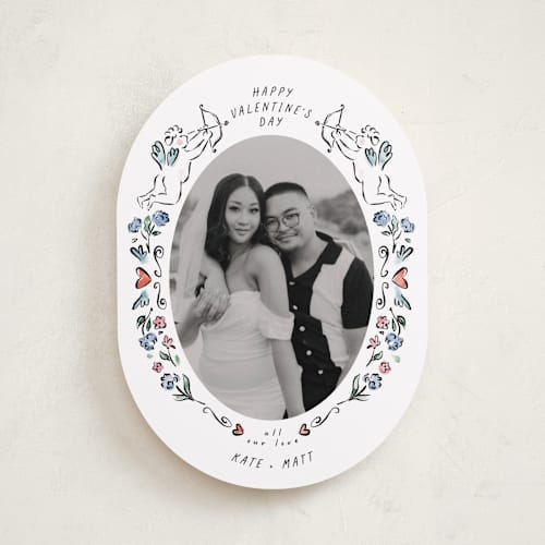 This is a cloud valentines day with standard by Pati Cascino called querubim printing on recycled smooth signature in standard