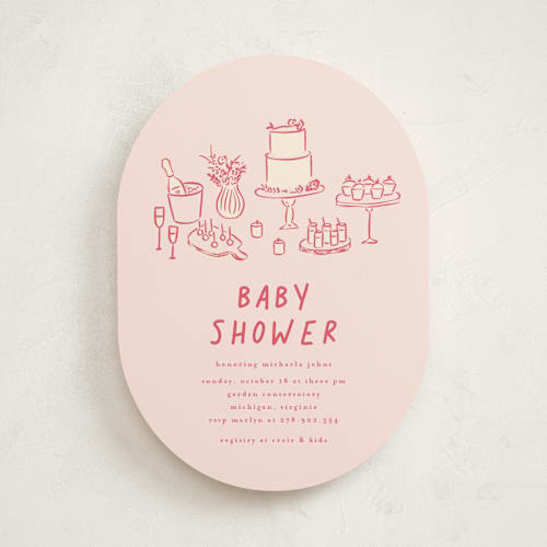 This is a creme baby shower invitations with standard by chocomocacino called atherina printing on signature in standard