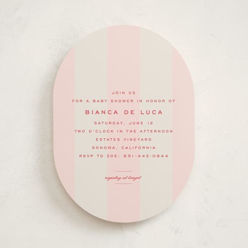 This is a fragola baby shower invitations with standard by Megan Davis called campania printing on signature in standard