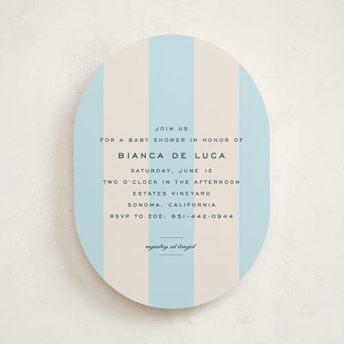 This is a costa baby shower invitations with standard by Megan Davis called campania printing on signature in standard