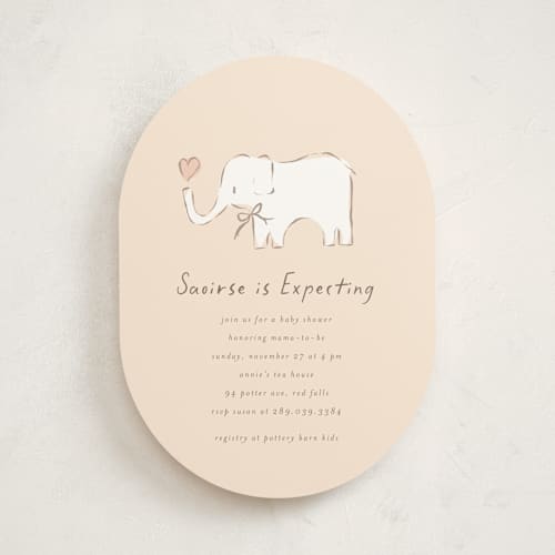 This is a sunshine baby shower invitations with standard by chocomocacino called bananella printing on signature in standard